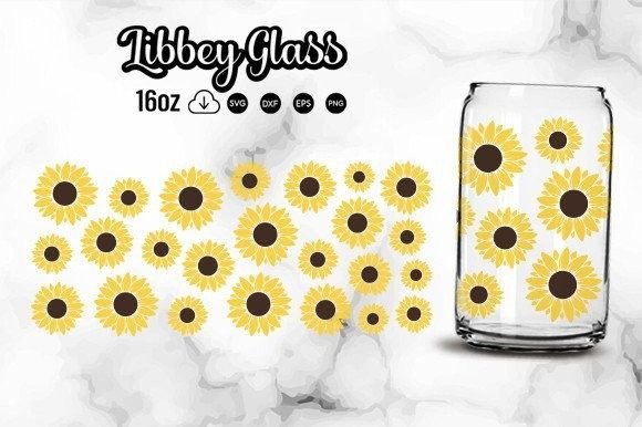 Download Sunflower Libbey Glass Svg Cut Files - Premium Resources