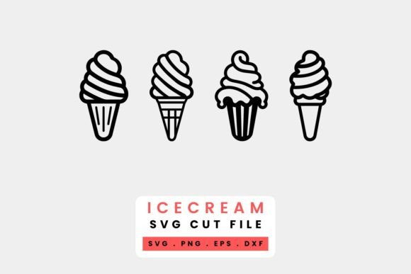 Download Ice Cream SVG Cut Files | Summer Cutting - Premium Resources
